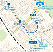 Anfahrtskizze BMBF Bonn