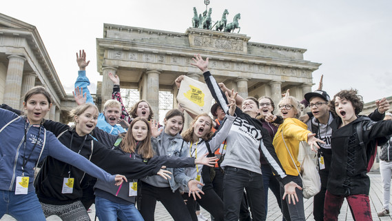 Freuen sich auf ihre Tage in Berlin - junge Talente aus ganz Deutschland