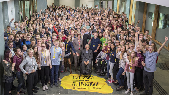Als Ehrengast kam Bundestagspräsident Wolfgang Schäuble zum Tag der Talente