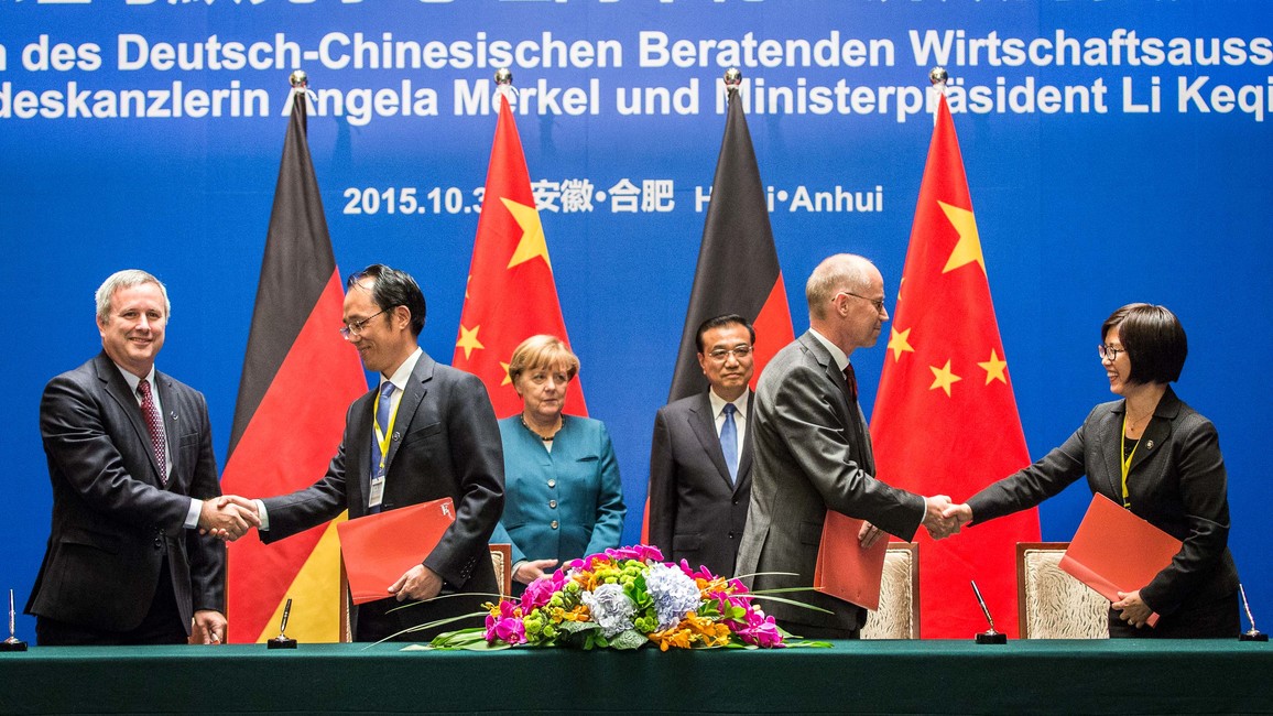 Unterzeichnung der Vereinbarung zu „Urban Catchments“ zwischen Deutschland und China