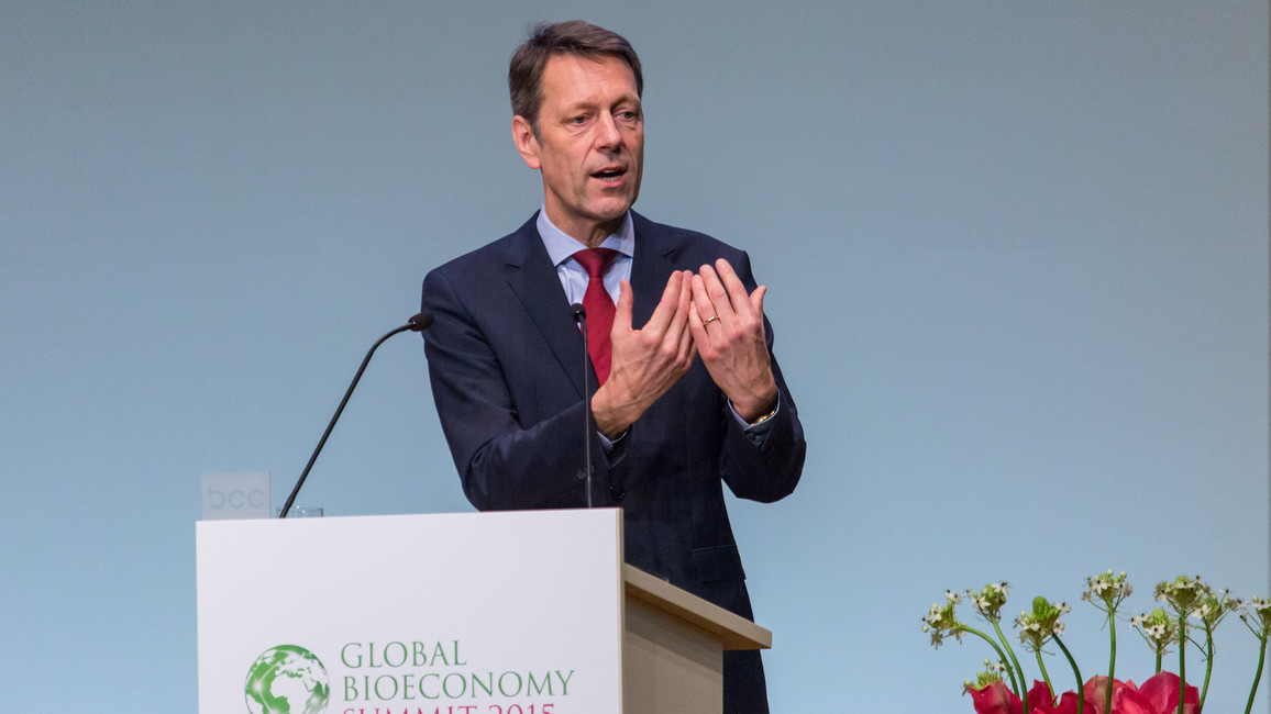 Forschungsstaatssekretär Georg Schütte während seiner Rede