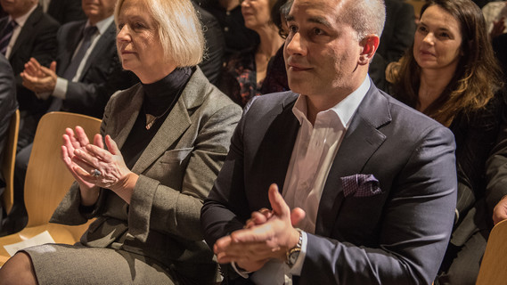 Johanna Wanka neben Niels Nielsen