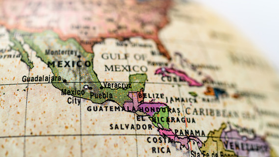 Kartenausschnitt Lateinamerika