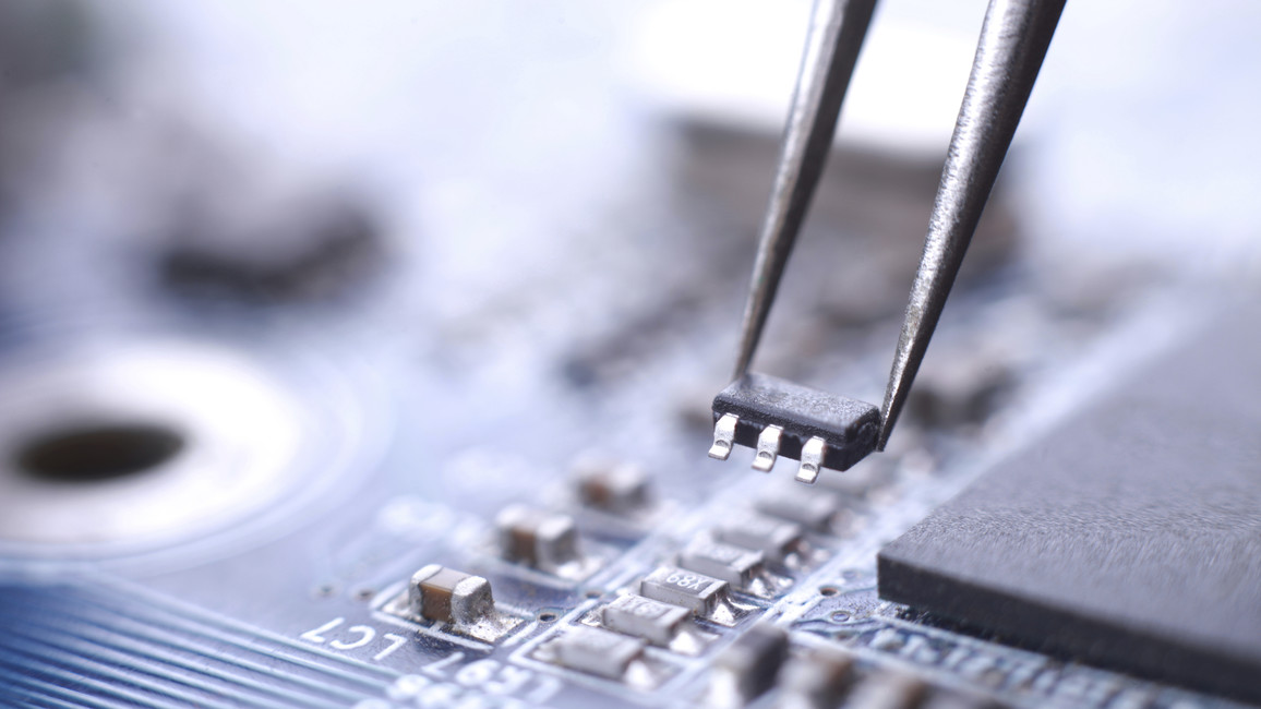 Installation eines Mikrochips