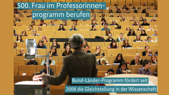 500. Frau im Professorinnenprogramm berufen