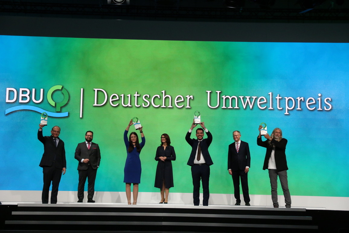 Die Preisträgerinnen und Preisträger des Deutschen Umweltpreises 2020.