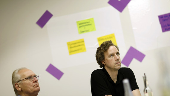 Die Teilnehmer des Zukunftstages stellen Ihre Ergebnisse vor.