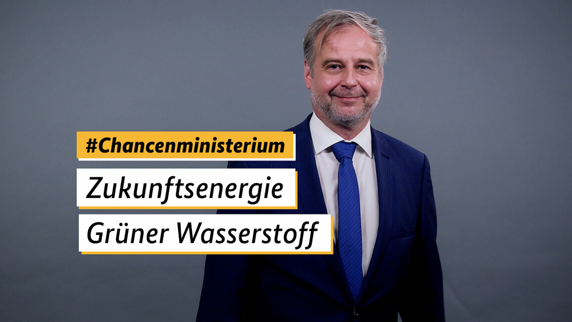 Der neue Beauftragte für den Grünen Wasserstoff, Till Mansmann, stellt sich und die Ziele des BMBF für die Zukunftsenergie vor