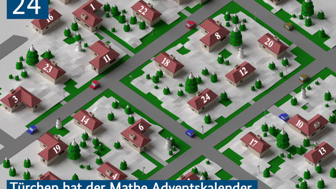 24 Türchen hat der Mathe Adventskalender