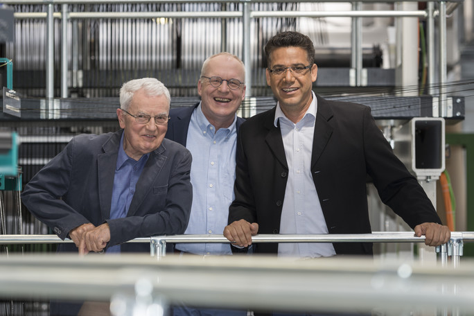 Die Gewinner des Deutschen Zukunftspreises 2016: Peter Offermann, Manfred Curbach und Chokri Cherif.
