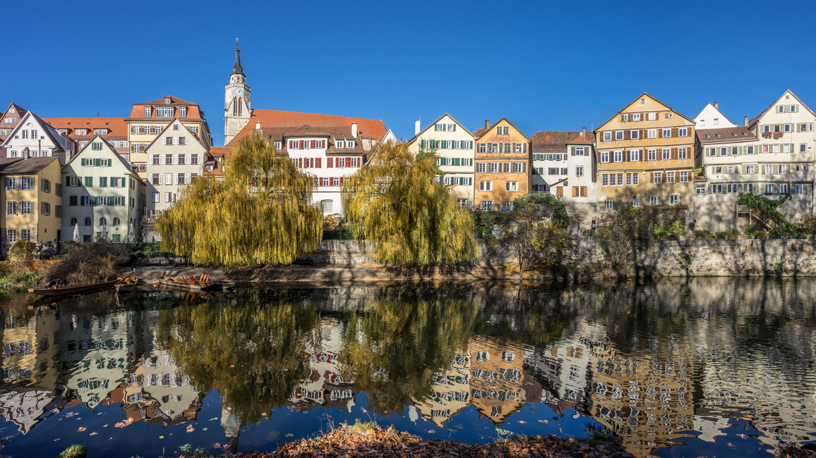Häuserzeile der Tübinger Altstadt