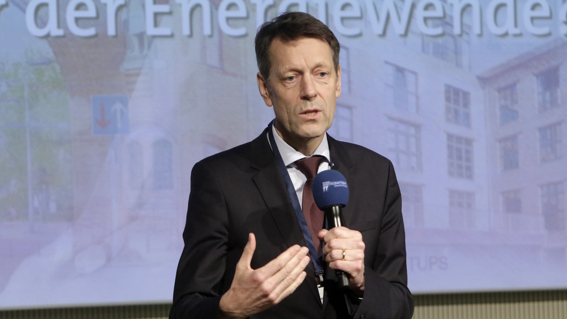 Georg Schütte, Staatssekretär im Bundesministerium für Bildung und Forschung, während seiner Rede