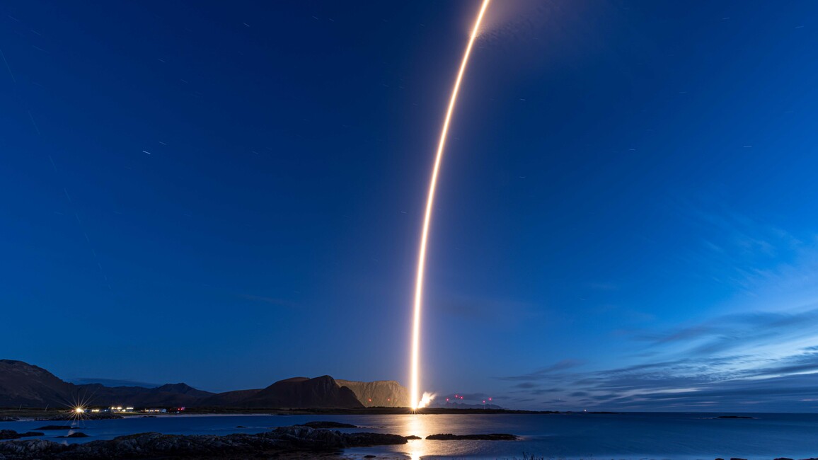 Spectrum-Rakete startet