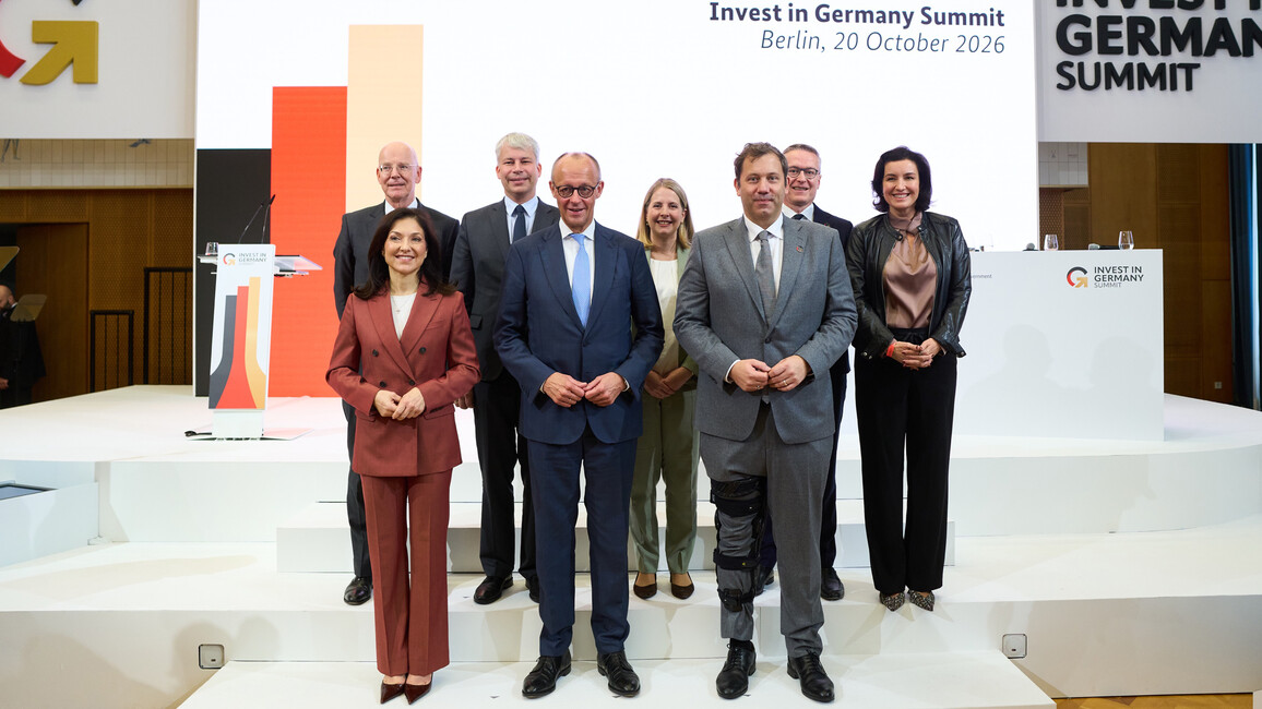 Bundesforschungsministerin beim 'Invest in Germany Summit'