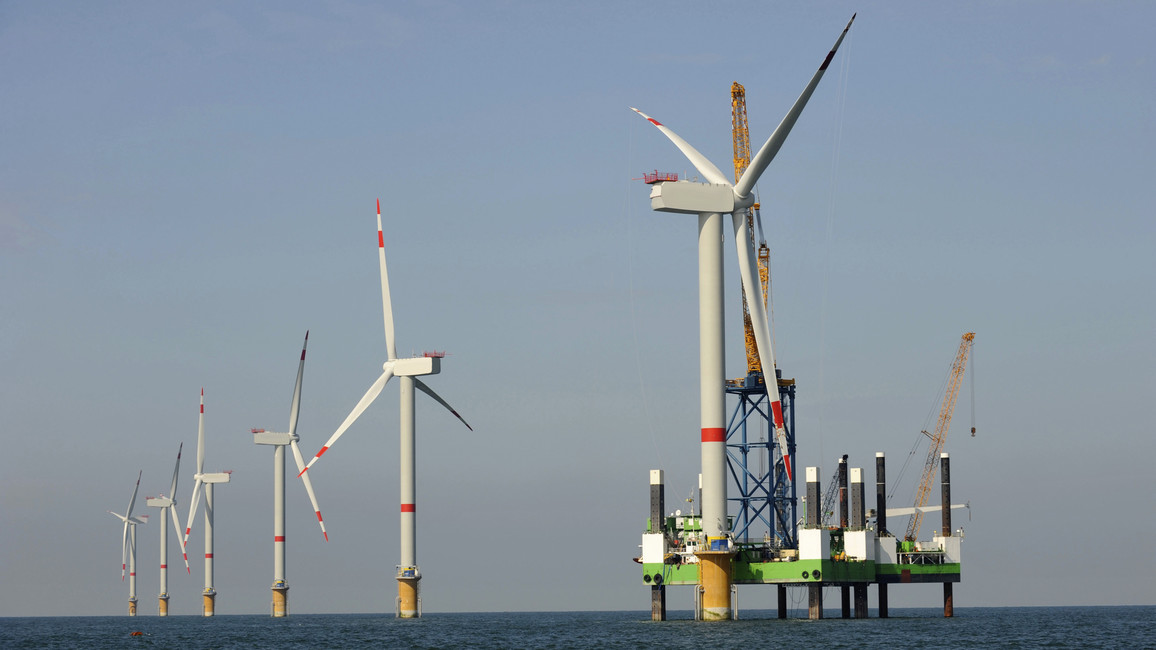 Windpark im Meer