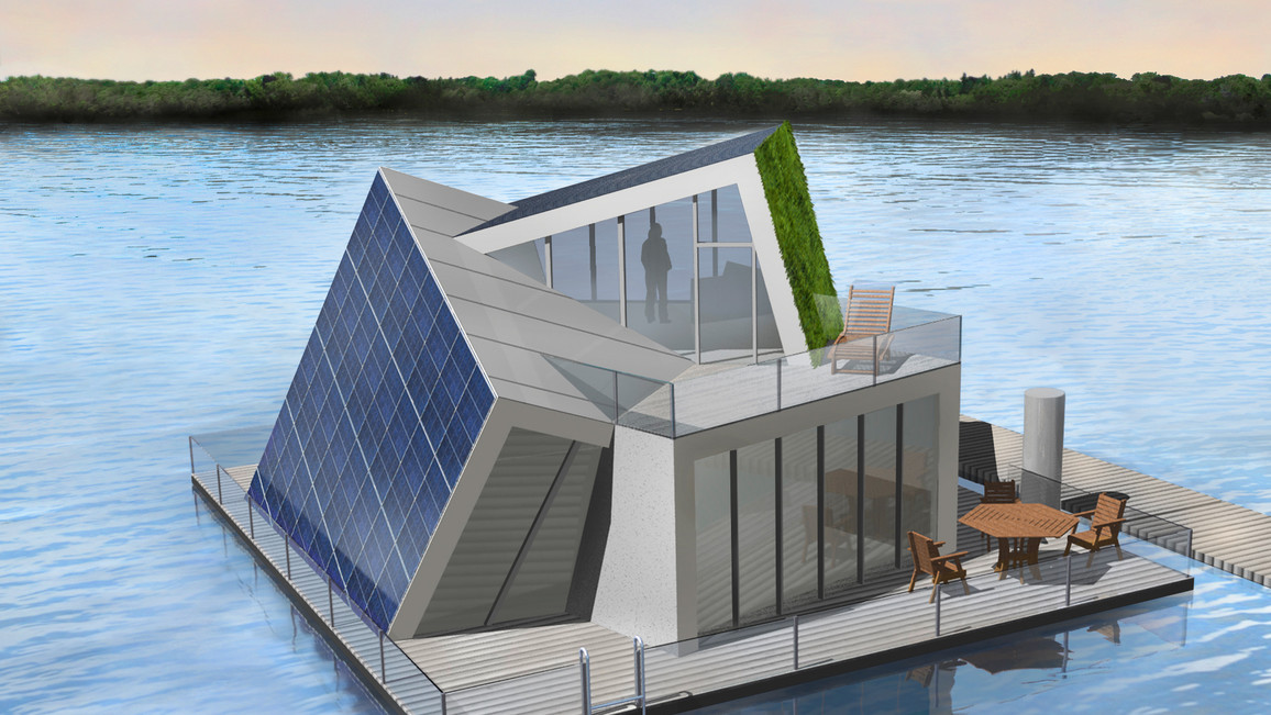 Schwimmendes Haus Versorgt Sich Selbst Mit Energie Bmbf
